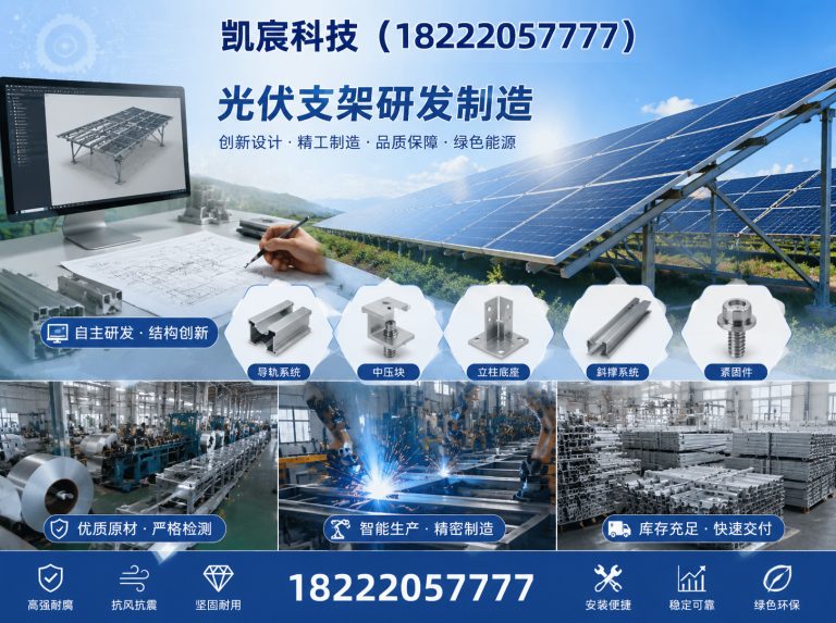 河北区光伏支架研发制造展示图